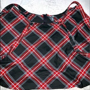 RED PLAID SHIRT HOT TOPIC 4XL